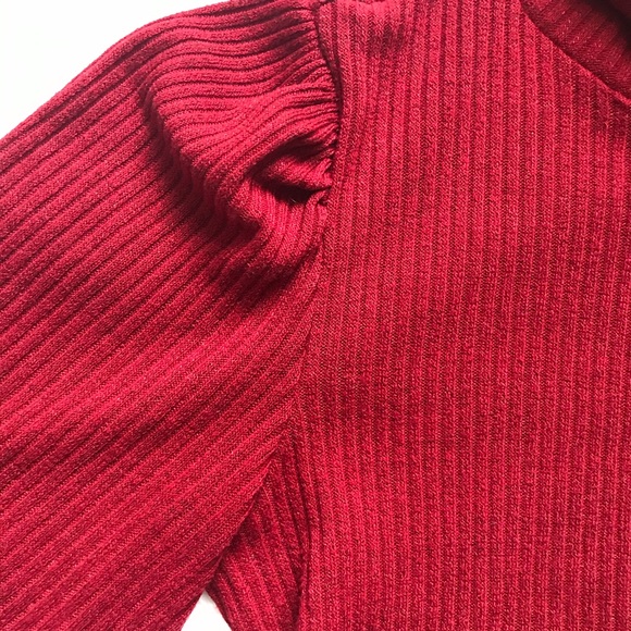 SHEIN Burgundy Red Turtleneck Sweater - Picture 5 of 6